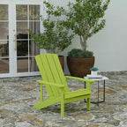Merrick Lane All-Weather Poly Resin Wood Adirondack Chair