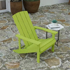 Merrick Lane All-Weather Poly Resin Wood Adirondack Chair