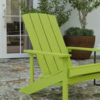 Merrick Lane All-Weather Poly Resin Wood Adirondack Chair