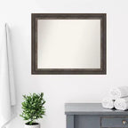 Specchio da parete per bagno Amanti Art Alta Rustic Char non smussato