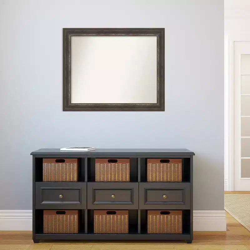 Specchio da parete per bagno Amanti Art Alta Rustic Char non smussato