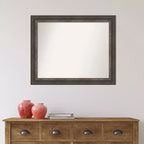 Specchio da parete per bagno Amanti Art Alta Rustic Char non smussato