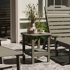 Merrick Lane 2-Tier Adirondack Side Table, All-Weather HDPE Indoor/Outdoor Accent Table