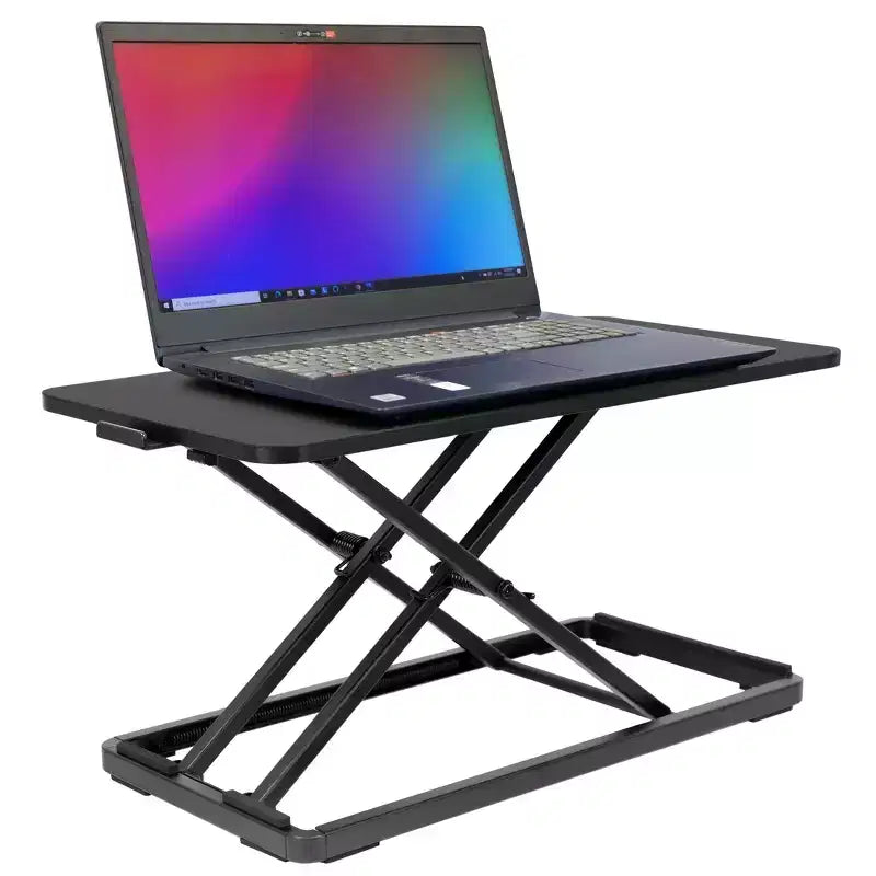 Mount-It! Adjustable Height Standing Keyboard Tray for Desktop, Ergonomic Sit Stand, Ergonomic Lifter for Keyboard and Laptops 23.6 x 11.8 Inch
