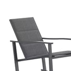 Flash Furniture Brazos Set of 2 Outdoor Rocking Chairs with Flex Comfort Material and Metal Frame