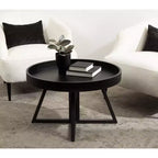 Kate and Laurel Avery Round Wood Coffee Table