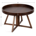 Kate and Laurel Avery Round Wood Coffee Table