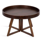 Kate and Laurel Avery Round Wood Coffee Table