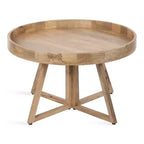 Kate and Laurel Avery Round Wood Coffee Table