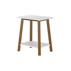 Max & Lily Solid Wood Nightstand, Mid-Century Modern Bedside Table, Side Table for Bedroom