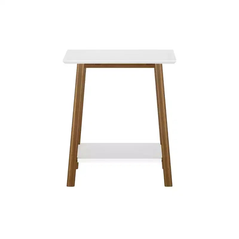 Max & Lily Solid Wood Nightstand, Mid-Century Modern Bedside Table, Side Table for Bedroom