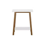Max & Lily Solid Wood Nightstand, Mid-Century Modern Bedside Table, Side Table for Bedroom