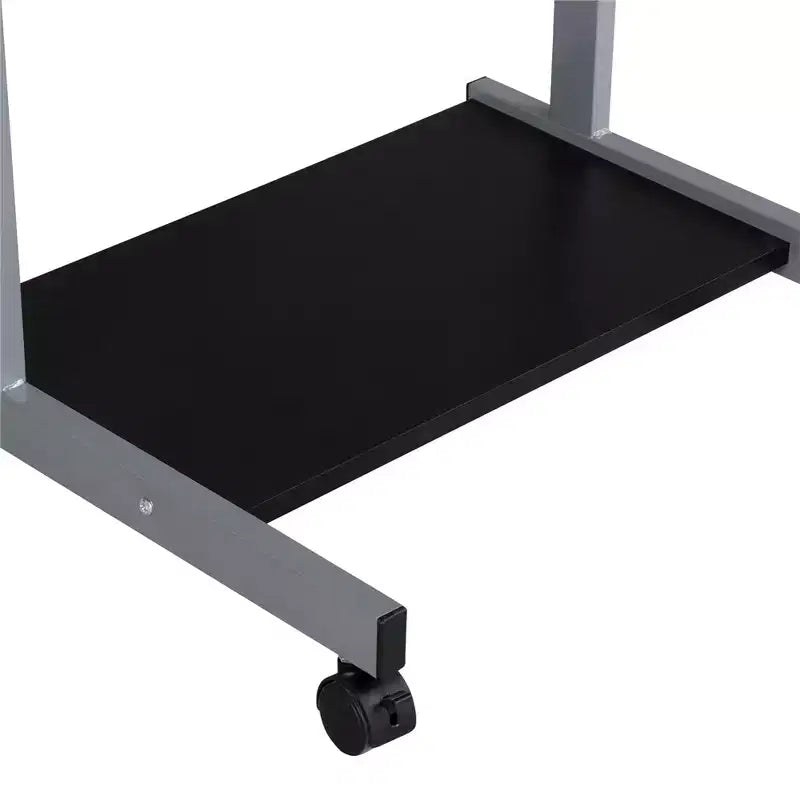 Yaheetech 22in Laptop Computer Table with Power Outlet Black