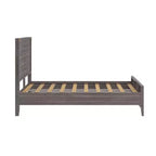 Letto a piattaforma contemporaneo in legno massiccio Plank+Beam a una piazza e mezza