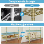 Timate L3 Appendiabiti a Parete a Forma di L, in Tubo Industriale Resistente, Kit Armadio Organizzatore