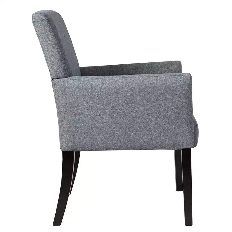 Costway Executive Guest Chair Accent Chair Arm Chair w/Rubber Wood Legs