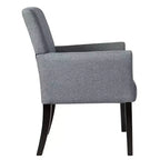 Costway Executive Guest Chair Accent Chair Arm Chair w/Rubber Wood Legs