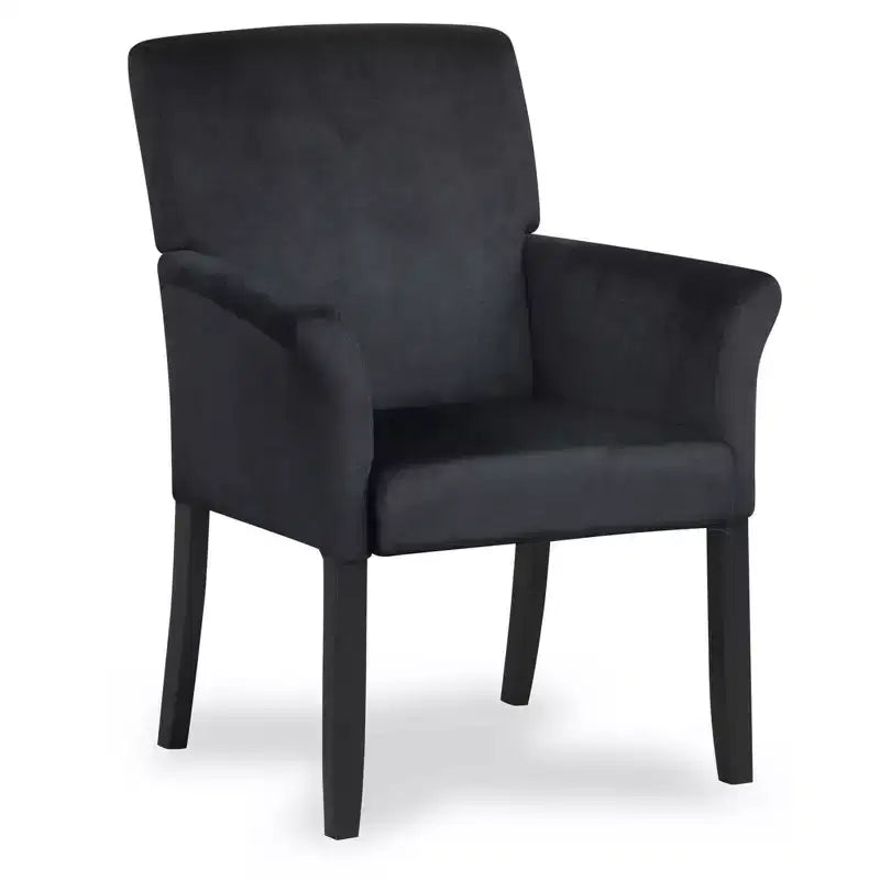 Costway Executive Guest Chair Accent Chair Arm Chair w/Rubber Wood Legs