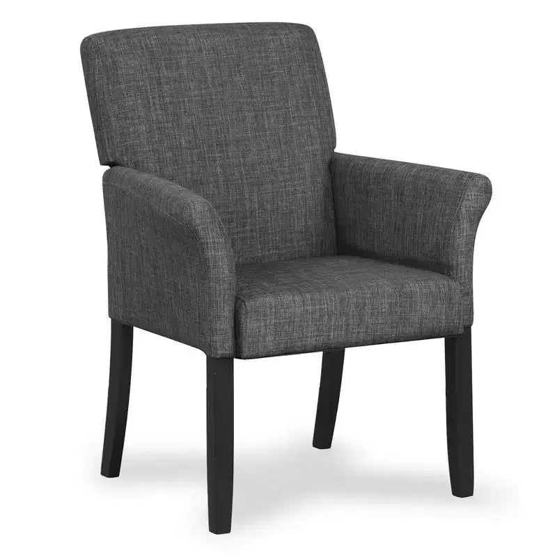 Sedia per ospiti direzionale Costway Poltrona d'accento Poltrona con gambe in legno di caucciù