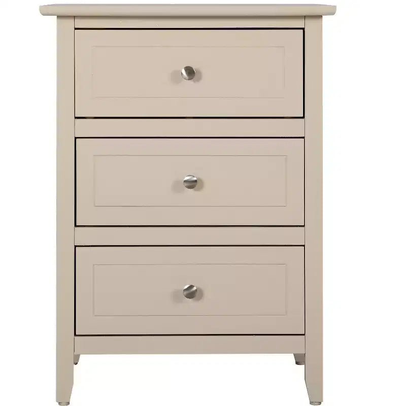Passion Furniture Daniel 3-Drawer Nightstand (25 in. H x 19 in. W x 15 in. D)