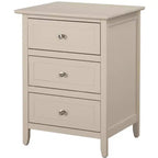 Passion Furniture Comodino a 3 cassetti Daniel (63,5 cm A x 48,25 cm L x 38 cm P)