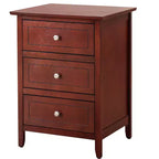 Passion Furniture Comodino a 3 cassetti Daniel (63,5 cm A x 48,25 cm L x 38 cm P)