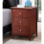 Passion Furniture Comodino a 3 cassetti Daniel (63,5 cm A x 48,25 cm L x 38 cm P)