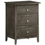Passion Furniture Comodino a 3 cassetti Daniel (63,5 cm A x 48,25 cm L x 38 cm P)