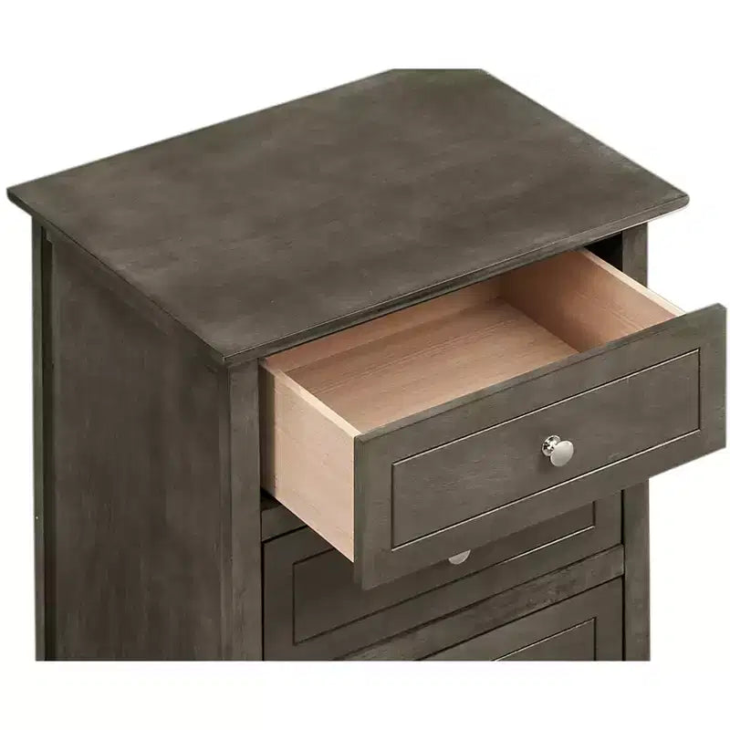 Passion Furniture Comodino a 3 cassetti Daniel (63,5 cm A x 48,25 cm L x 38 cm P)