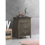 Passion Furniture Comodino a 3 cassetti Daniel (63,5 cm A x 48,25 cm L x 38 cm P)