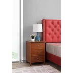 Passion Furniture Comodino a 3 cassetti Daniel (63,5 cm A x 48,25 cm L x 38 cm P)