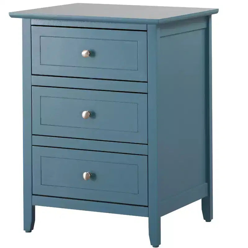 Passion Furniture Comodino a 3 cassetti Daniel (63,5 cm A x 48,25 cm L x 38 cm P)