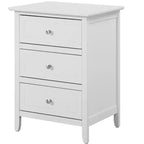Passion Furniture Comodino a 3 cassetti Daniel (63,5 cm A x 48,25 cm L x 38 cm P)