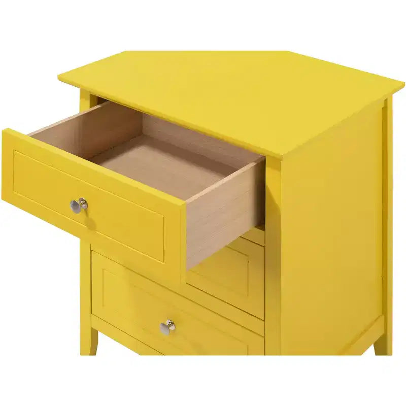Passion Furniture Comodino a 3 cassetti Daniel (63,5 cm A x 48,25 cm L x 38 cm P)