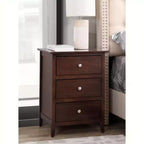 Passion Furniture Comodino a 3 cassetti Daniel (63,5 cm A x 48,25 cm L x 38 cm P)