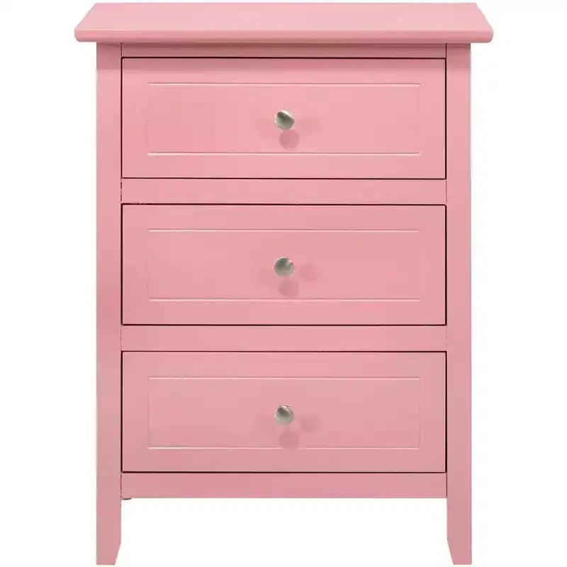 Passion Furniture Comodino a 3 cassetti Daniel (63,5 cm A x 48,25 cm L x 38 cm P)