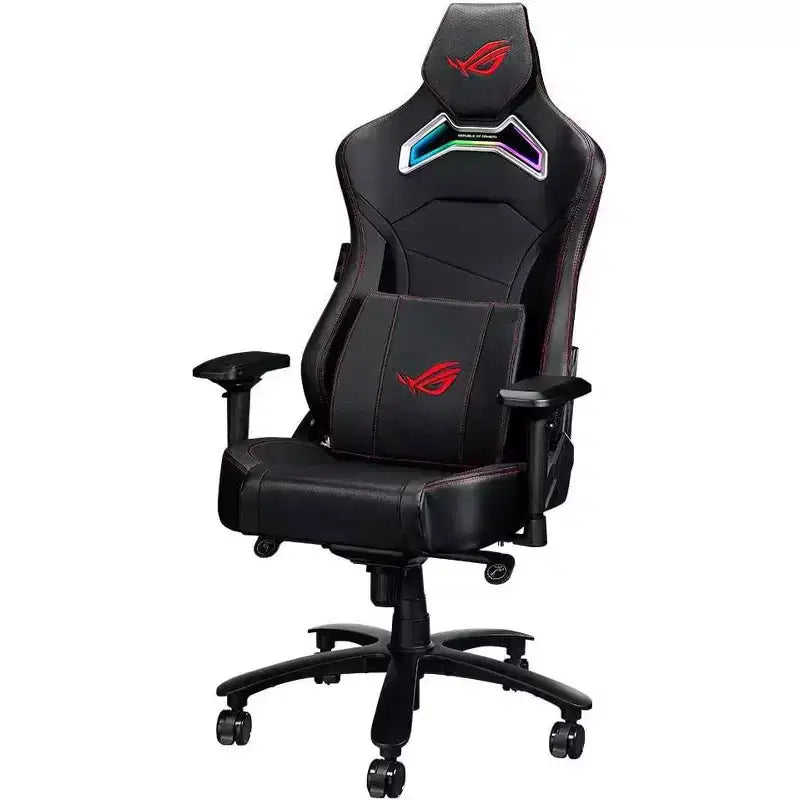 ASUS ROG Chariot RGB Sedia Gaming con Supporto Lombare in Memory Foam, Braccioli Regolabili 4D, Schienale Reclinabile, Materiale in Similpelle Traspirante