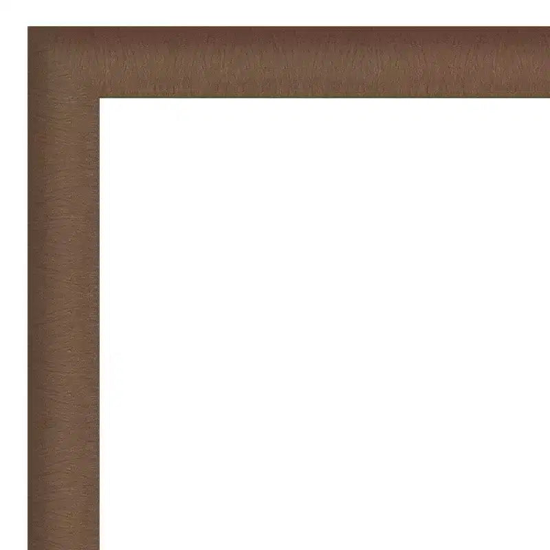 Specchio da parete per bagno Amanti Art con cornice stretta ed elegante, spazzolato, smussato