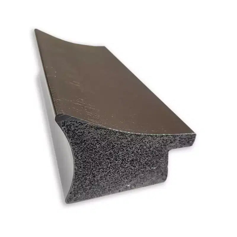 Specchio da parete per bagno Amanti Art con cornice stretta ed elegante, spazzolato, smussato