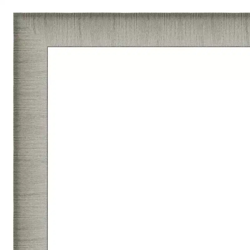 Specchio da parete per bagno Amanti Art con cornice stretta ed elegante, spazzolato, smussato