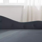 Bedroom Velvet Chaise Longue With Storage, Pillow and Nailhead Accents - ModernLuxe