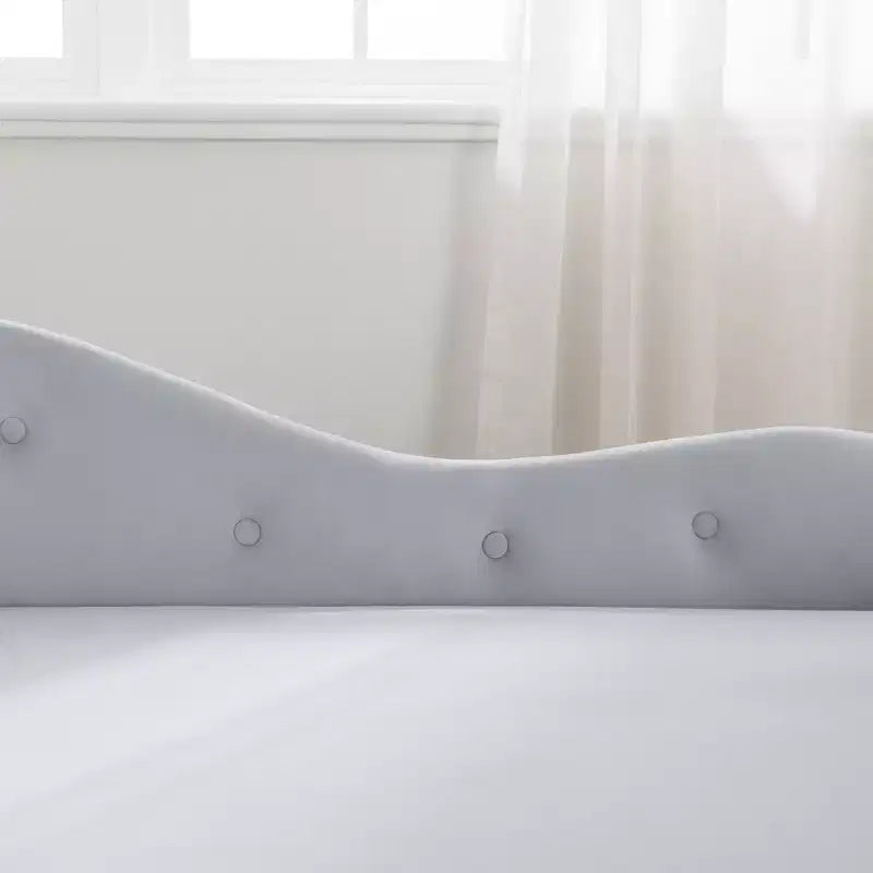 Bedroom Velvet Chaise Longue With Storage, Pillow and Nailhead Accents - ModernLuxe