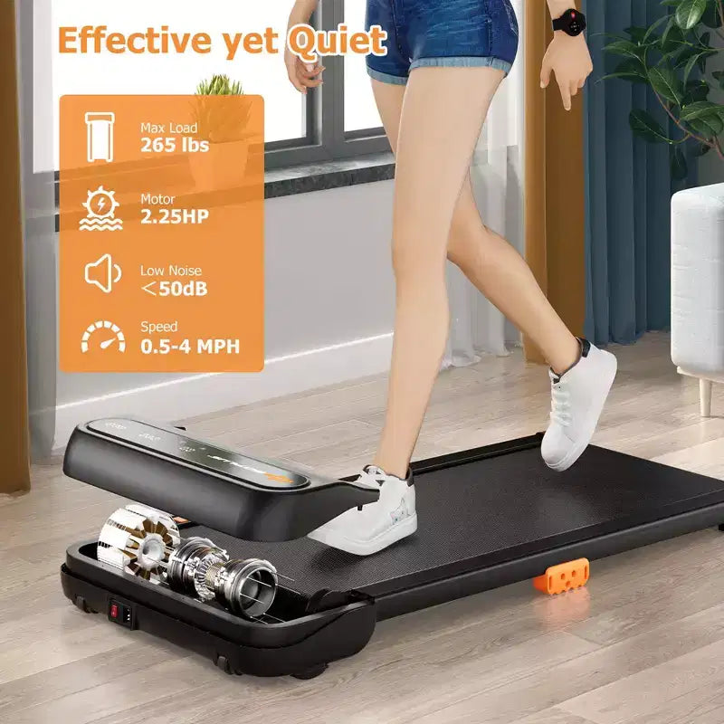 Tapis Roulant Costway Walking Pad da Sottoscrivania con Telecomando Orologio e Schermo Touch LED per Casa/Ufficio