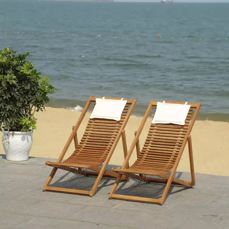 Rendi Relax Chair W/ Pillow Indoor/Outdoor (Set of 2) - PAT7048 - Safavieh