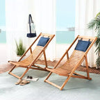 Rendi Relax Chair W/ Pillow Indoor/Outdoor (Set of 2) - PAT7048 - Safavieh