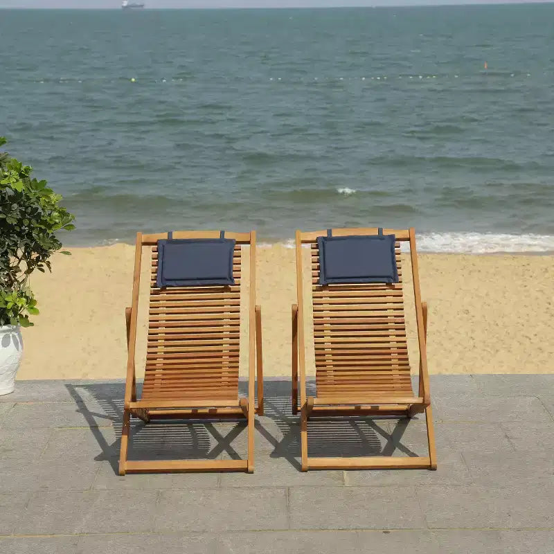 Rendi Relax Chair W/ Pillow Indoor/Outdoor (Set of 2) - PAT7048 - Safavieh