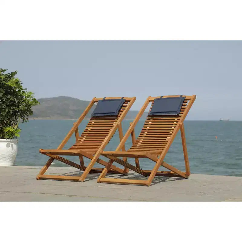 Rendi Relax Chair W/ Pillow Indoor/Outdoor (Set of 2) - PAT7048 - Safavieh