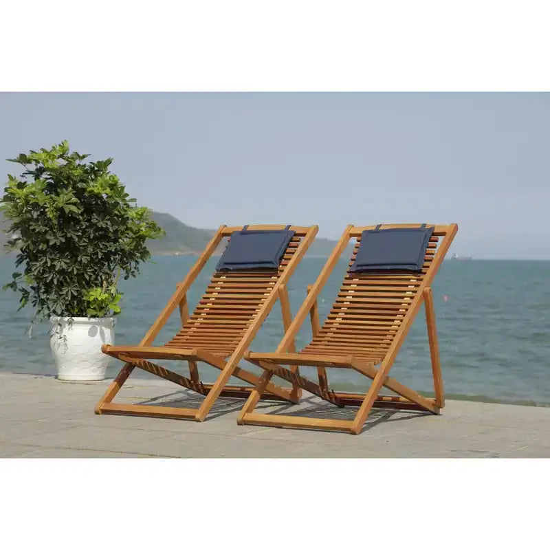 Rendi Relax Chair W/ Pillow Indoor/Outdoor (Set of 2) - PAT7048 - Safavieh