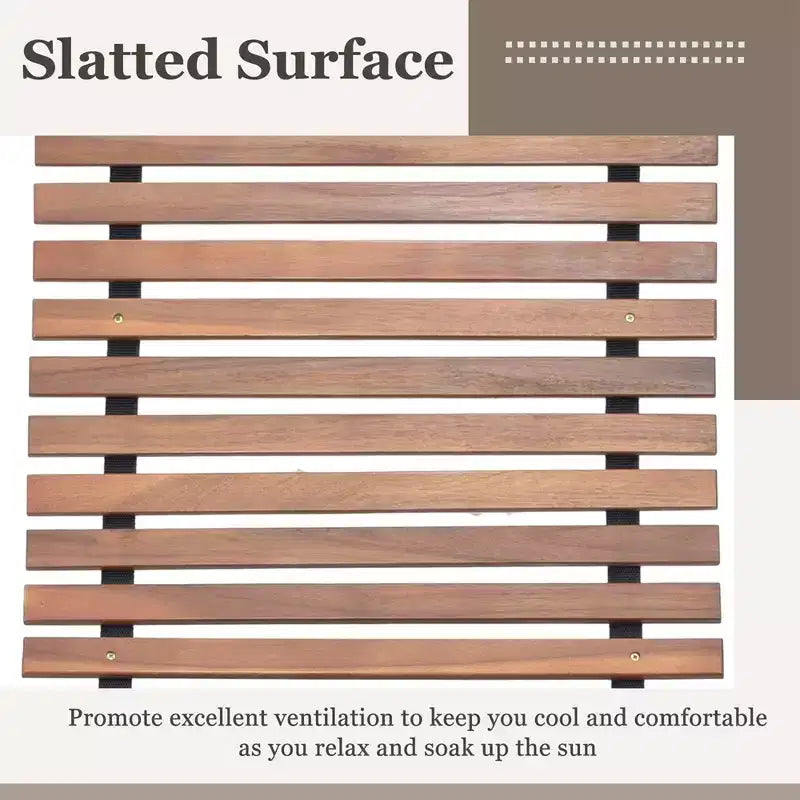 Costway Sedia a dondolo da esterno 1/2 pz in legno di acacia con sedile a doghe allargato e schienale alto
