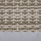 Sedia Adirondack Outsunny in Vimini per 2 persone con Cuscini e Poggiapiedi, Sedia con Schienale Alto e Braccioli Ampi in Rattan PE per Braciere